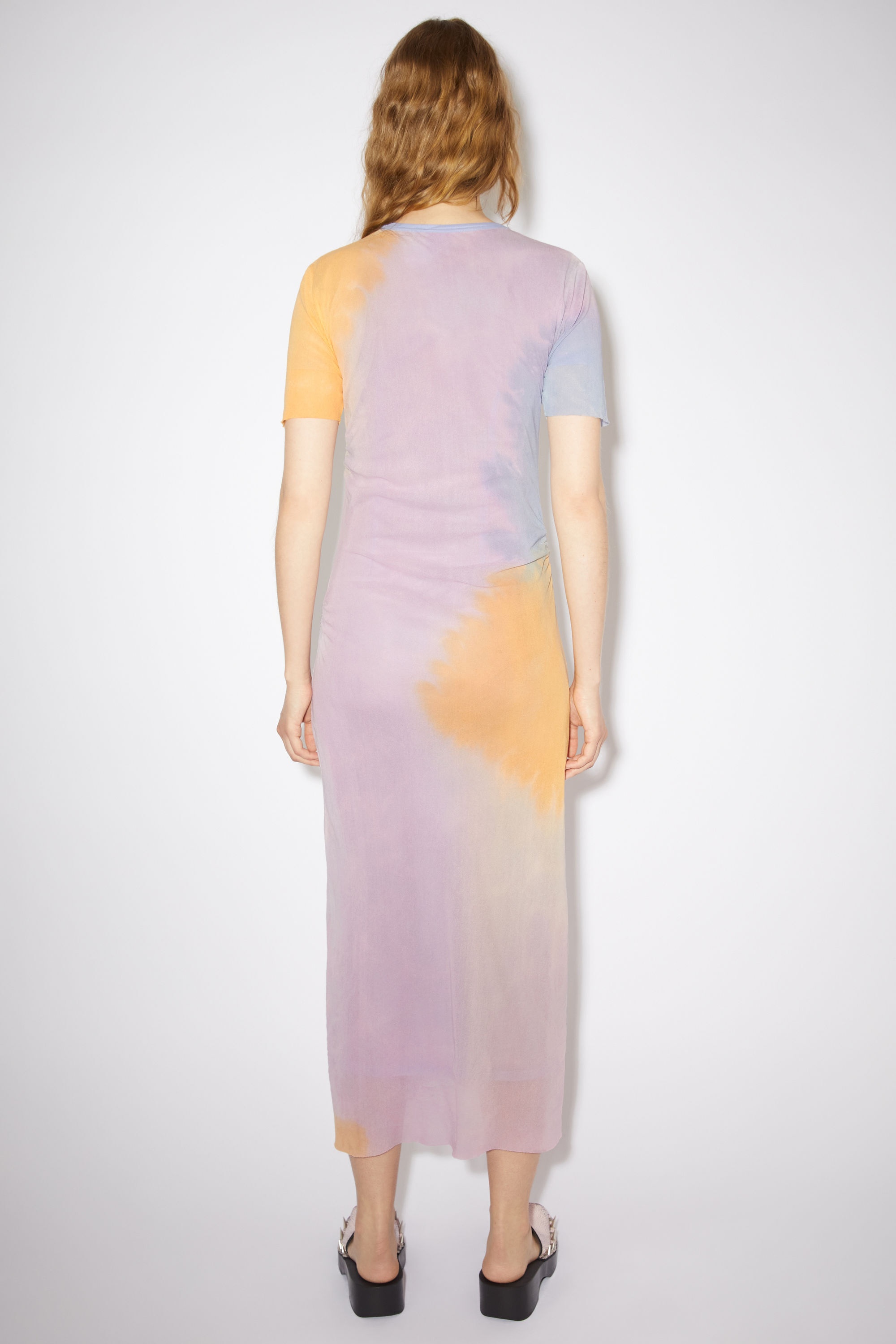Tulle t-shirt dress - Light purple/light yellow - 3