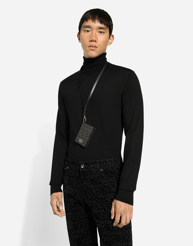 Dolce & Gabbana Coated jacquard card holder outlook