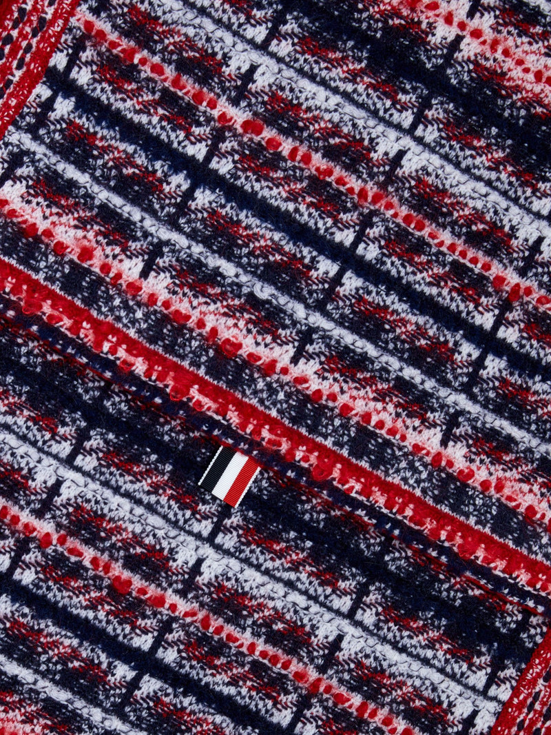 Tartan Merino and Mohair Stripe Scarf 3