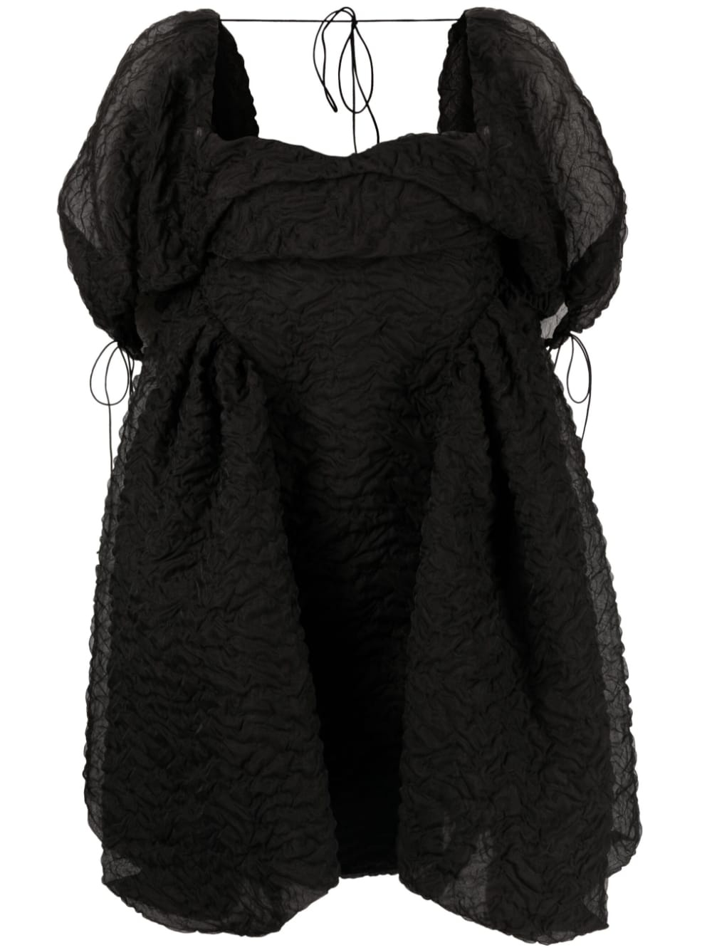 Sidra puff-sleeve minidress - 1