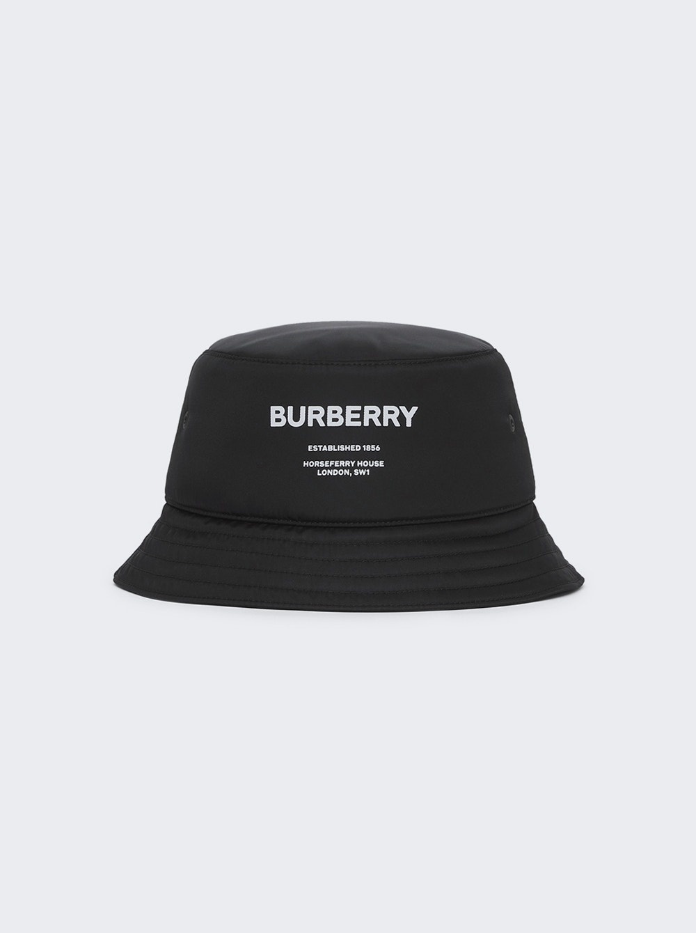 Nylon Padded Bucket Hat Black - 1