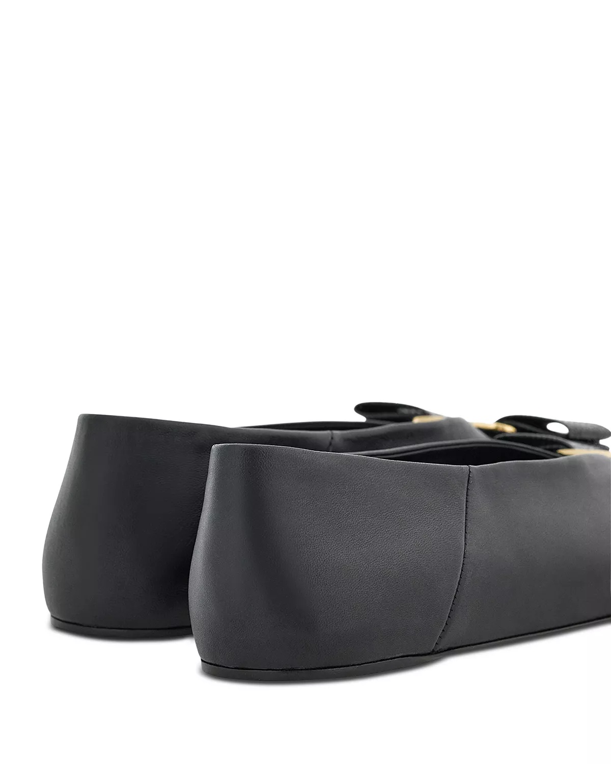 Women's Vanna Leather Hardware Bow Flats - 5