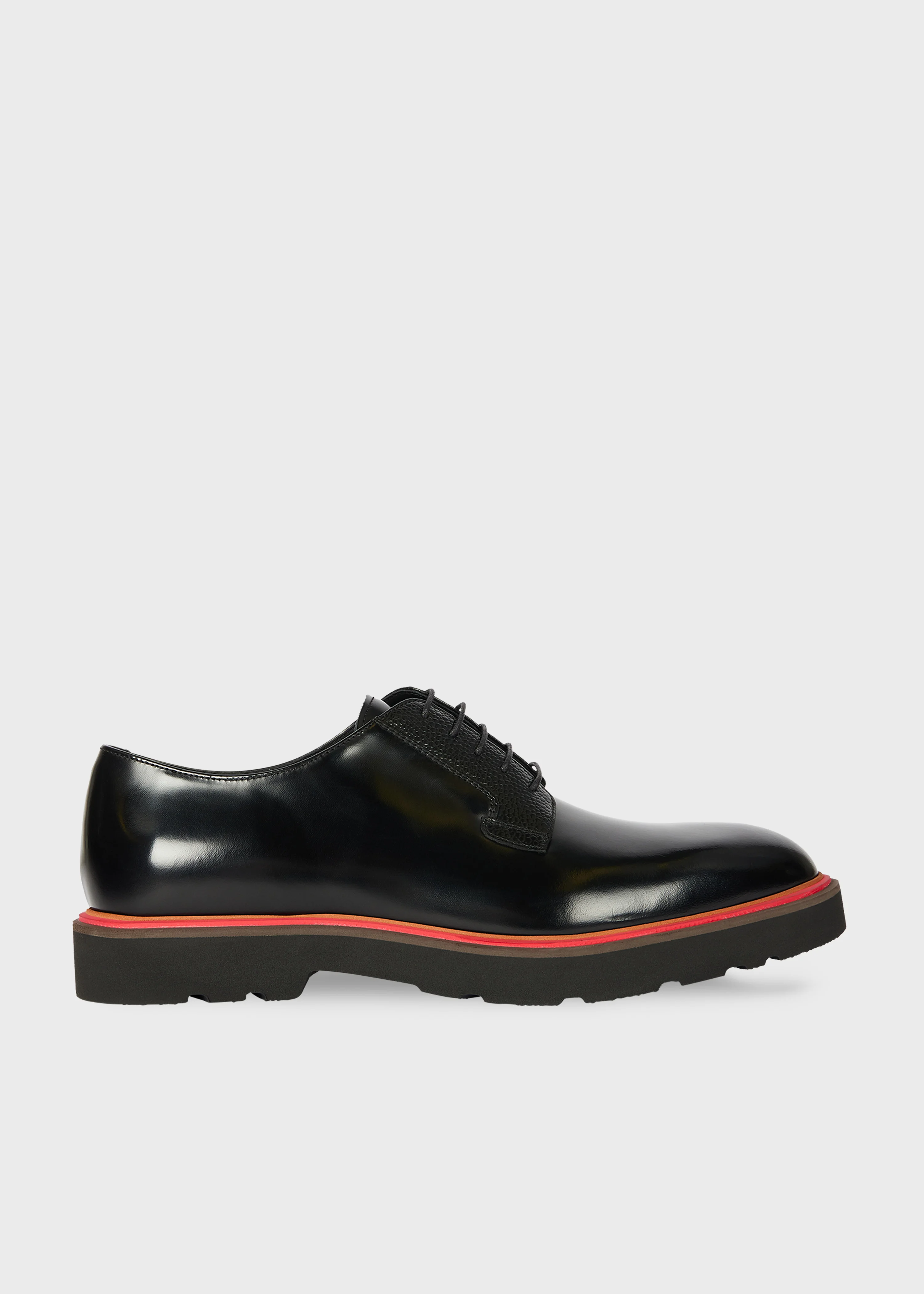 Black High-Shine 'Ras' Shoes - 1