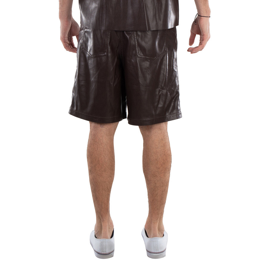 Nanushka Novan Leather Shorts - 3