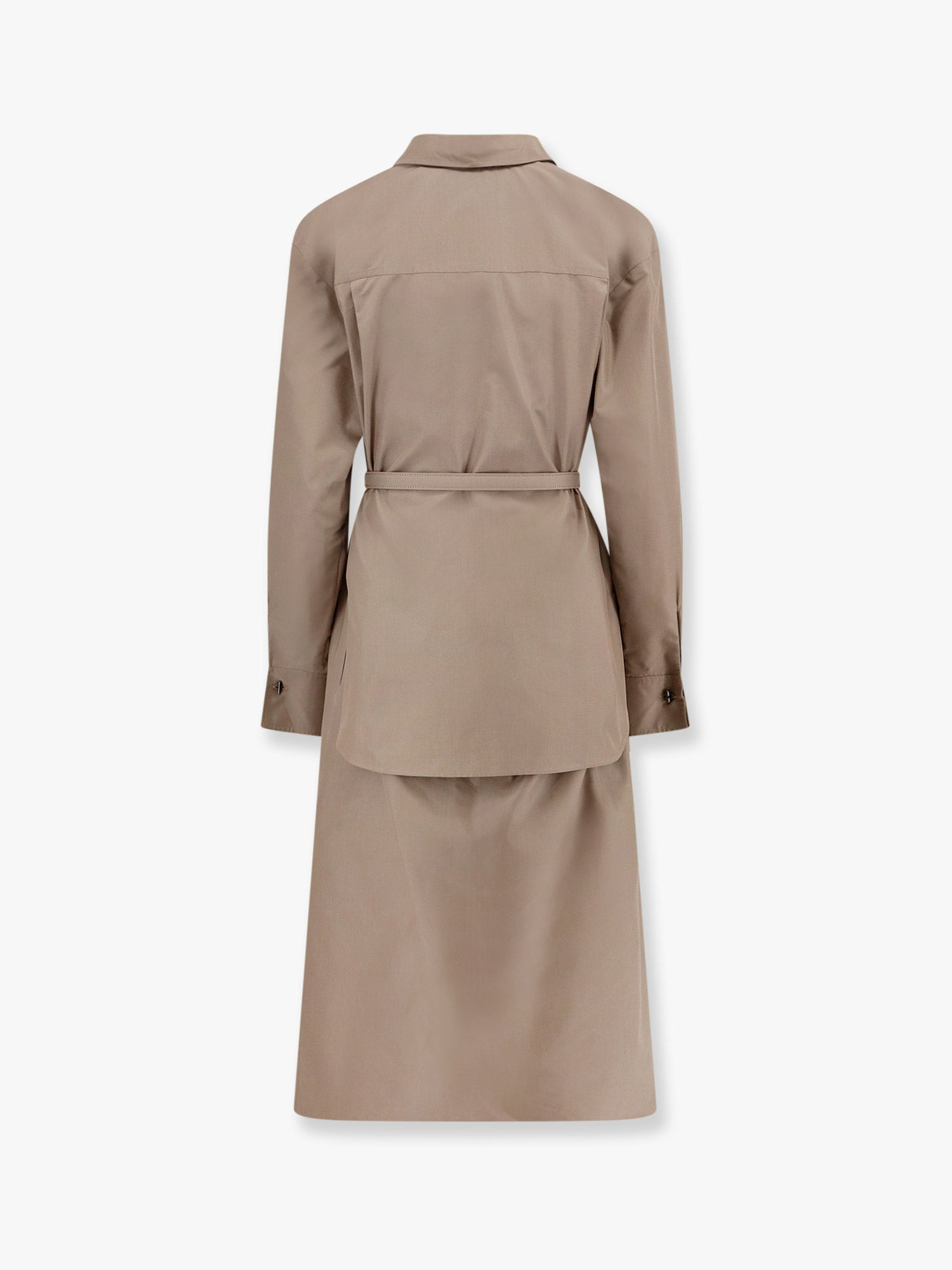 Fendi Cotton And Silk Chemisiere Dress - 4