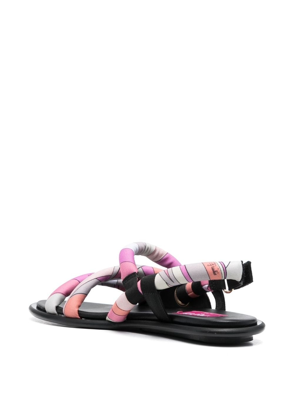 Marmo-print flat sandals - 3