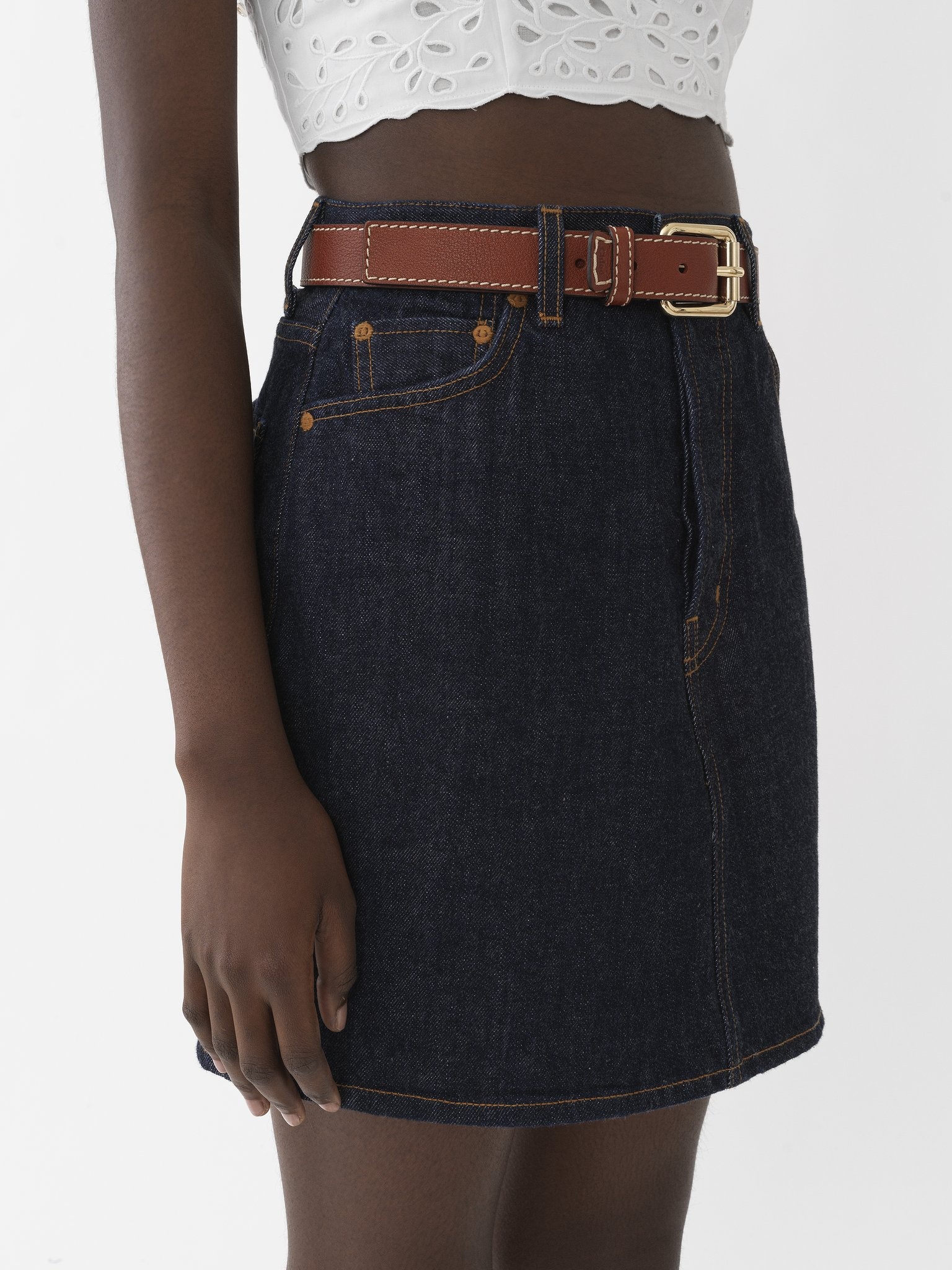DENIM MINI SKIRT - 6
