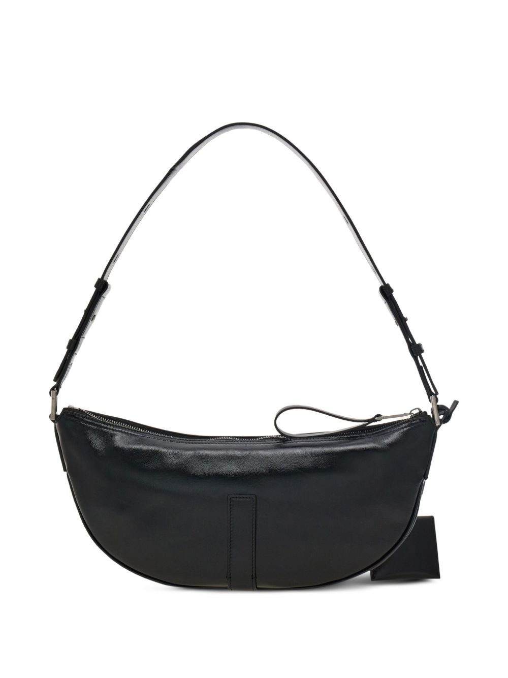 small gancio-embellished curved shoulder bag - 3