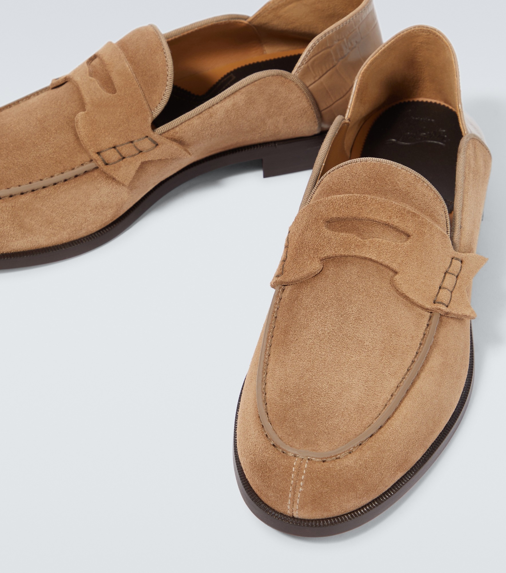 Penny No Back suede loafers - 3