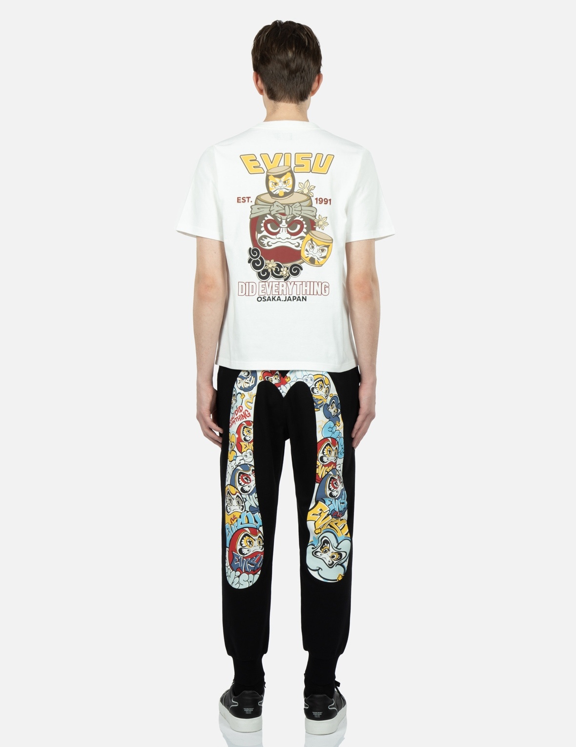 GRAFFITI DARUMA DAICOCK PRINT SWEATPANTS - 5