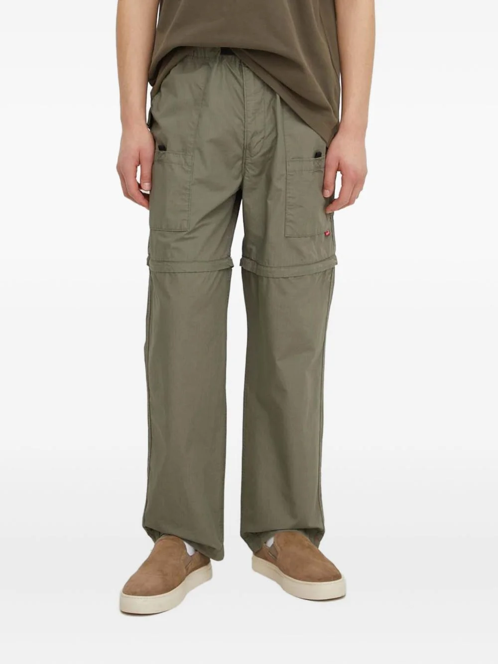 Utility zip-detail trousers - 1