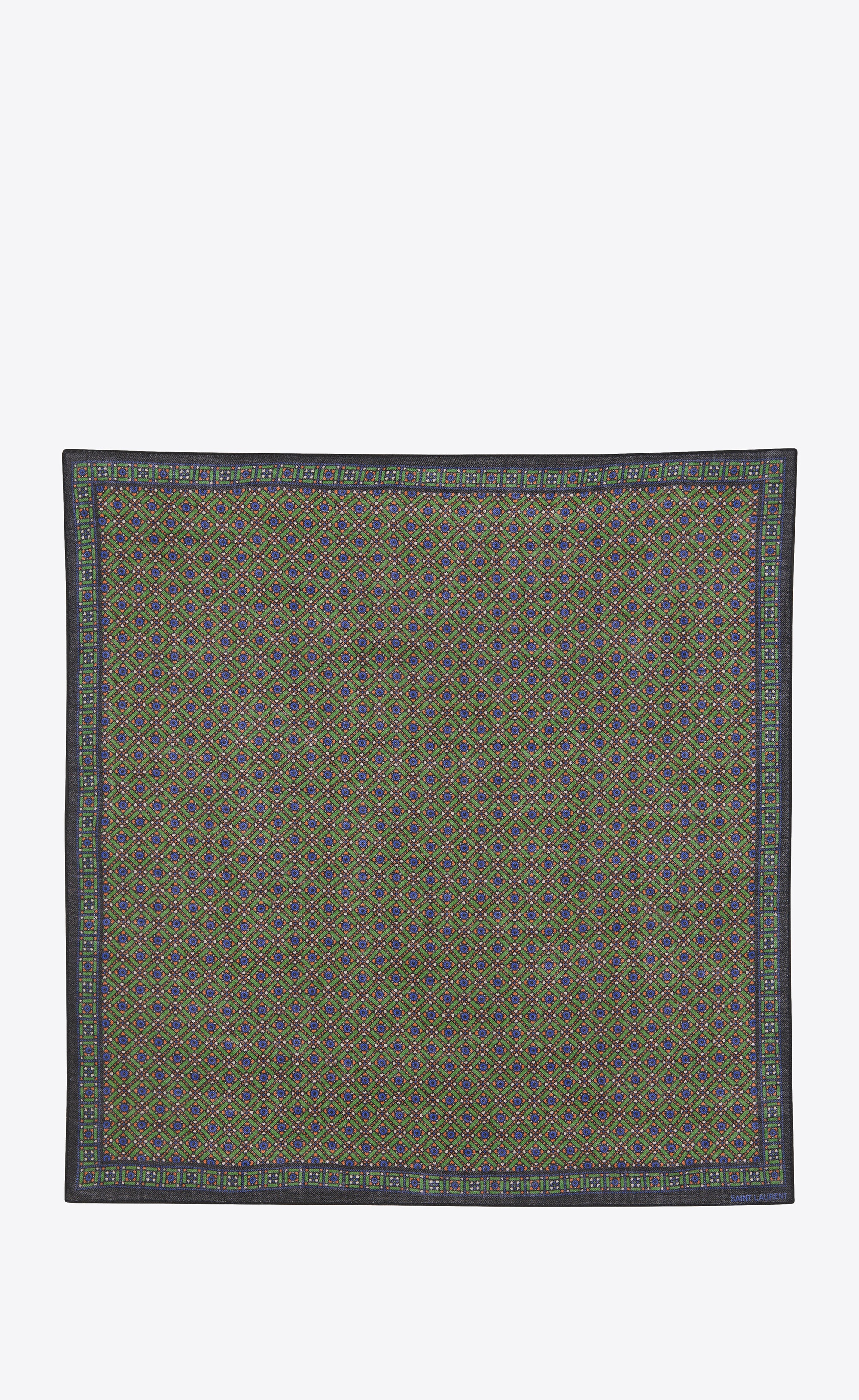 bandana in diamond wool twill - 2