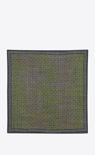 SAINT LAURENT bandana in diamond wool twill outlook