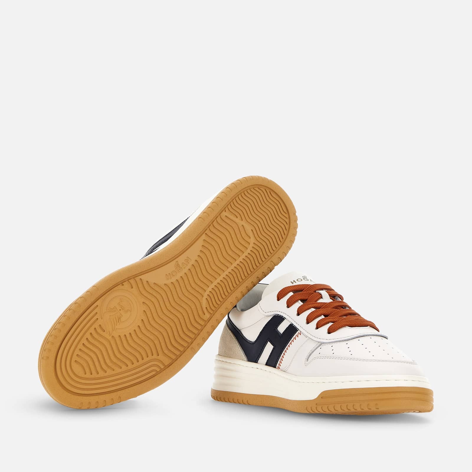Sneakers Hogan H630 White Blue Orange - 4