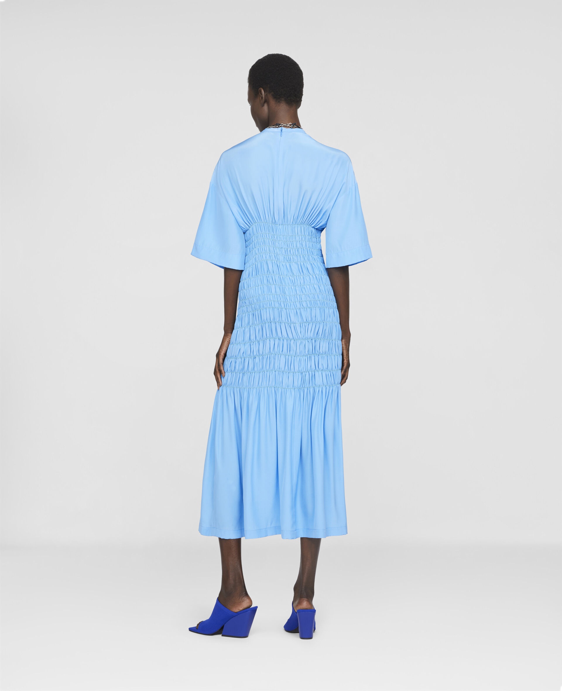 Silk Midi Dress - 3