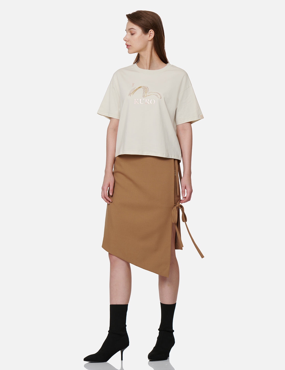 Asymmetric Wrap Skirt - 3