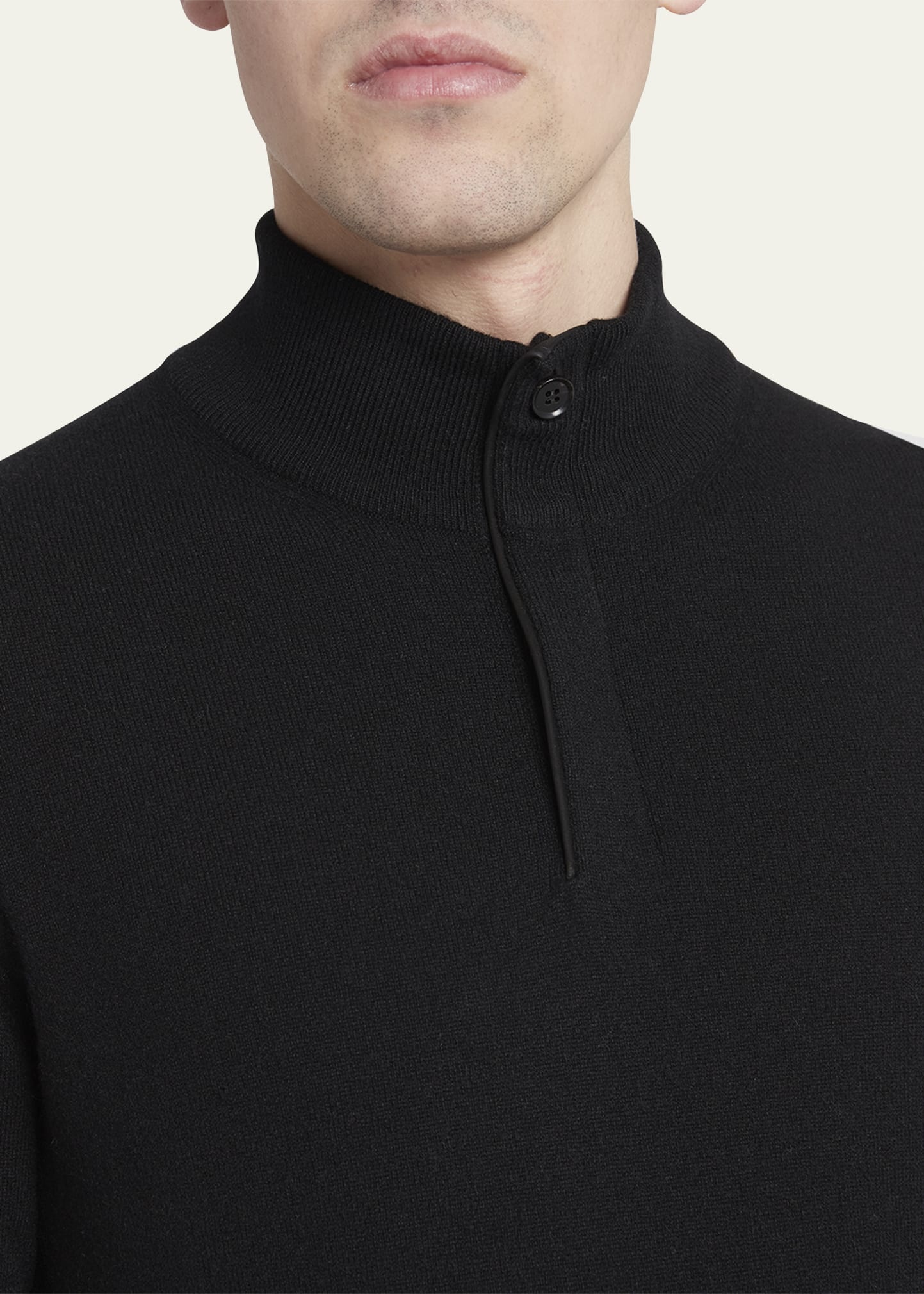 Men's Cashmere Quarter-Zip Sweater - 5