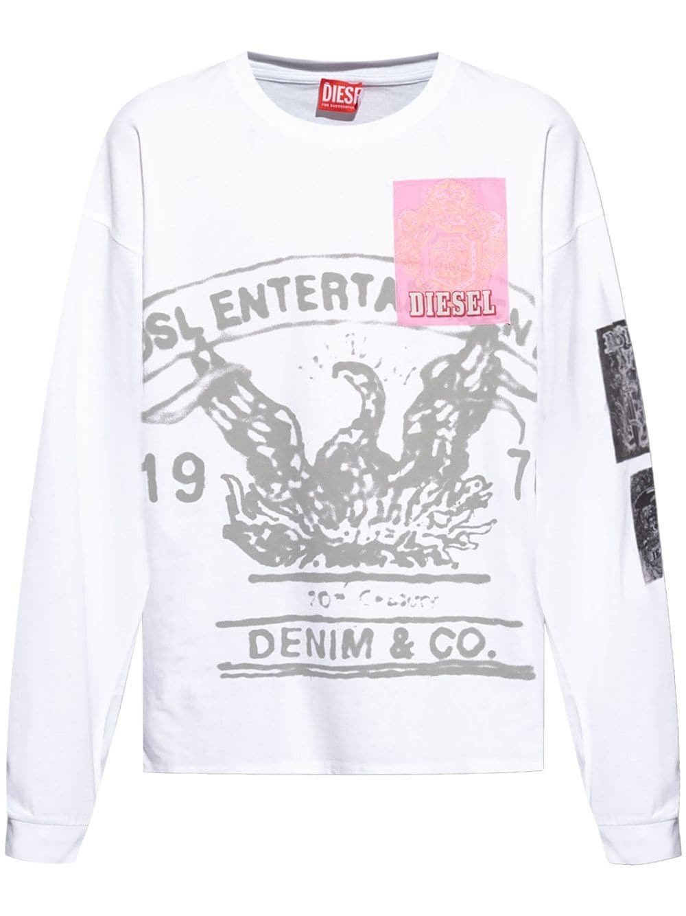 graphic-print cotton sweatshirt - 1