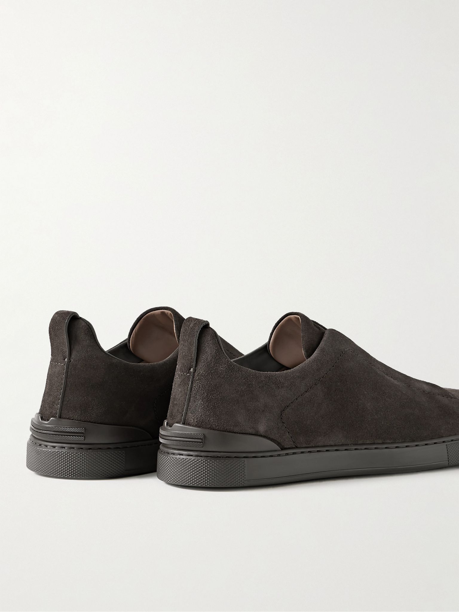 Triple Stitch™ Suede Slip-On Sneakers Dark brown - 5