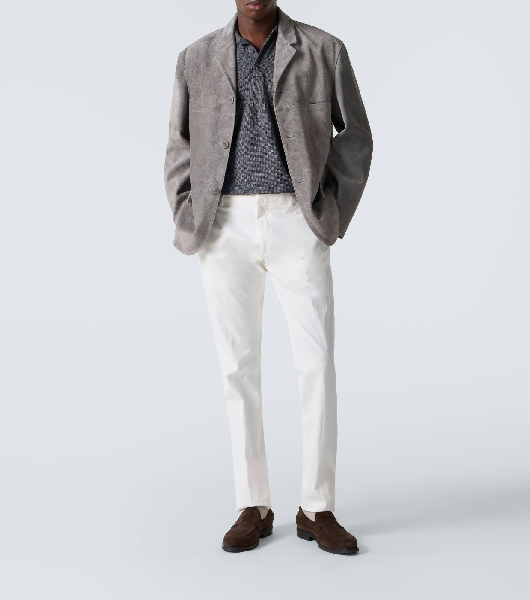 Cotton and silk piqué polo shirt - 2