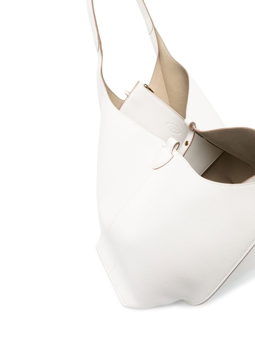 medium leather tote bag - 5
