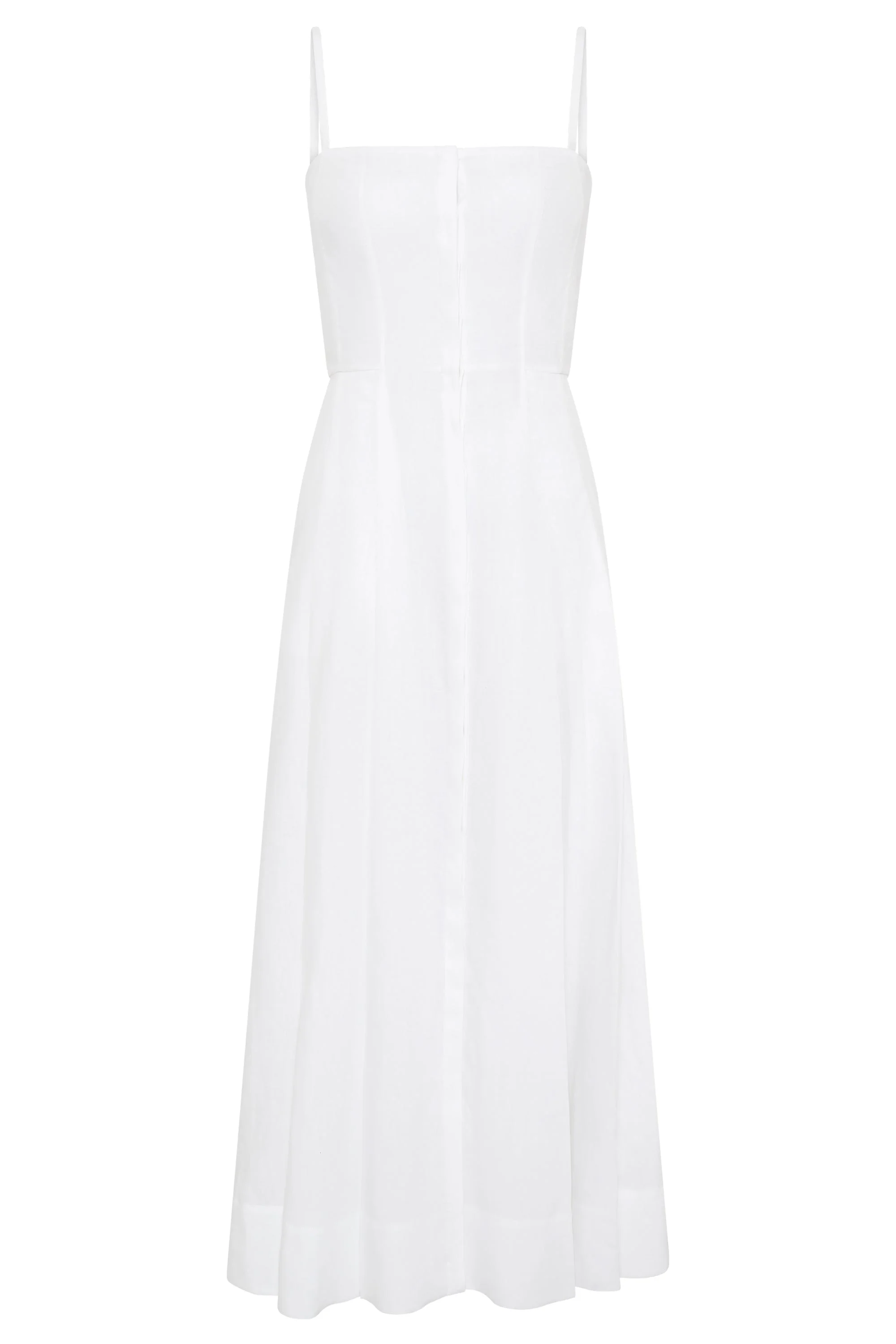 Magritte Dress in White Aloe Linen - 1
