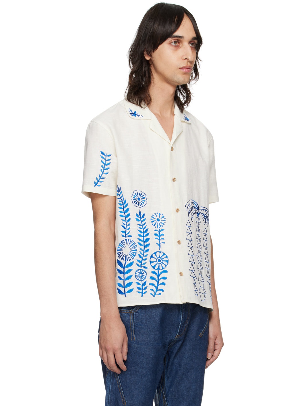 Off-White May Embroidery Shirt - 2