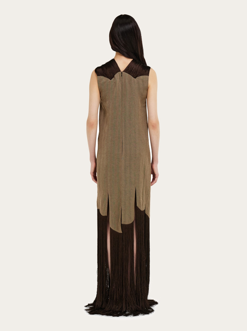Long dress with fringe detail 4