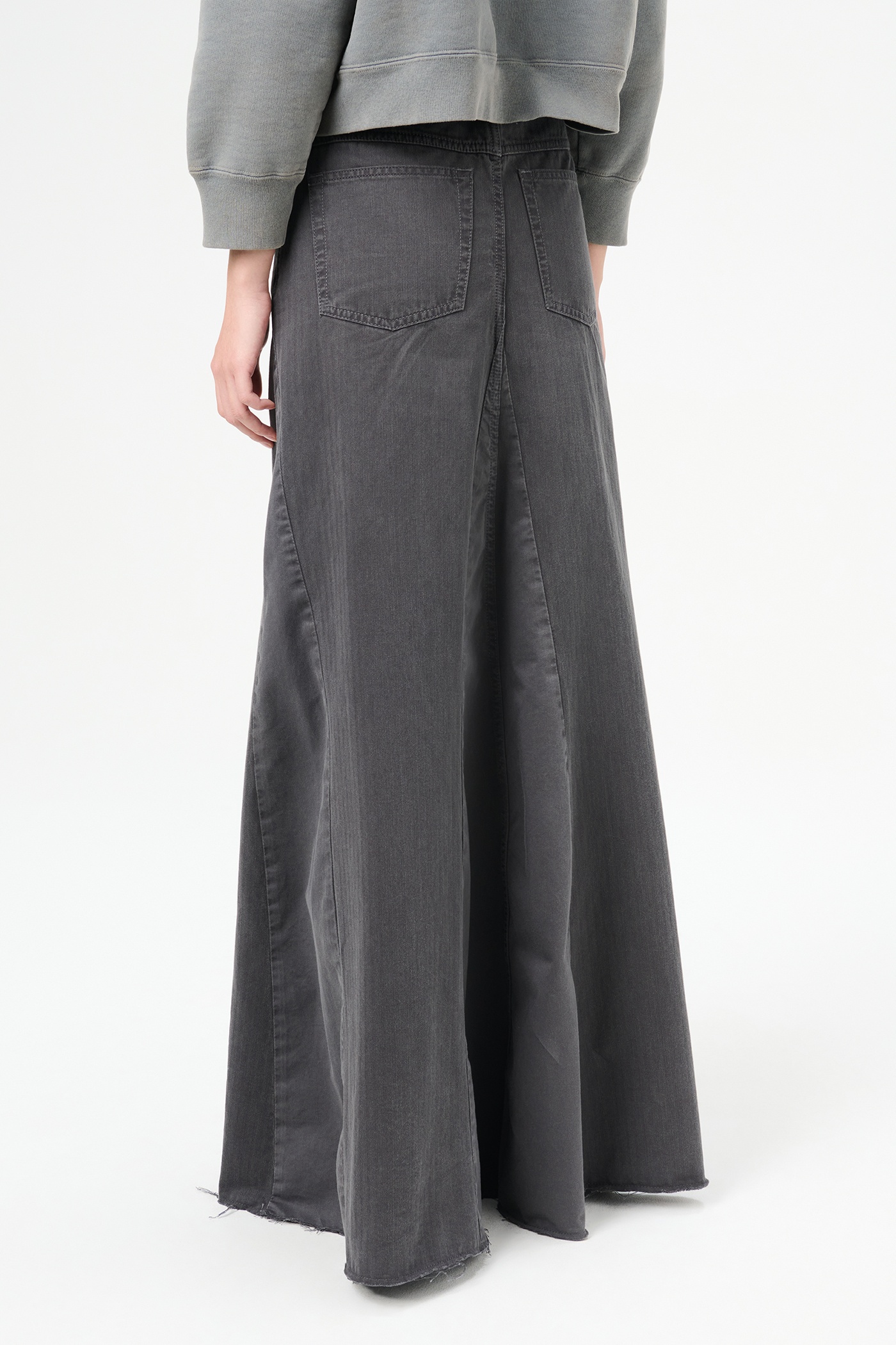 Rebel Skirt Ash Black Herringbone - 4