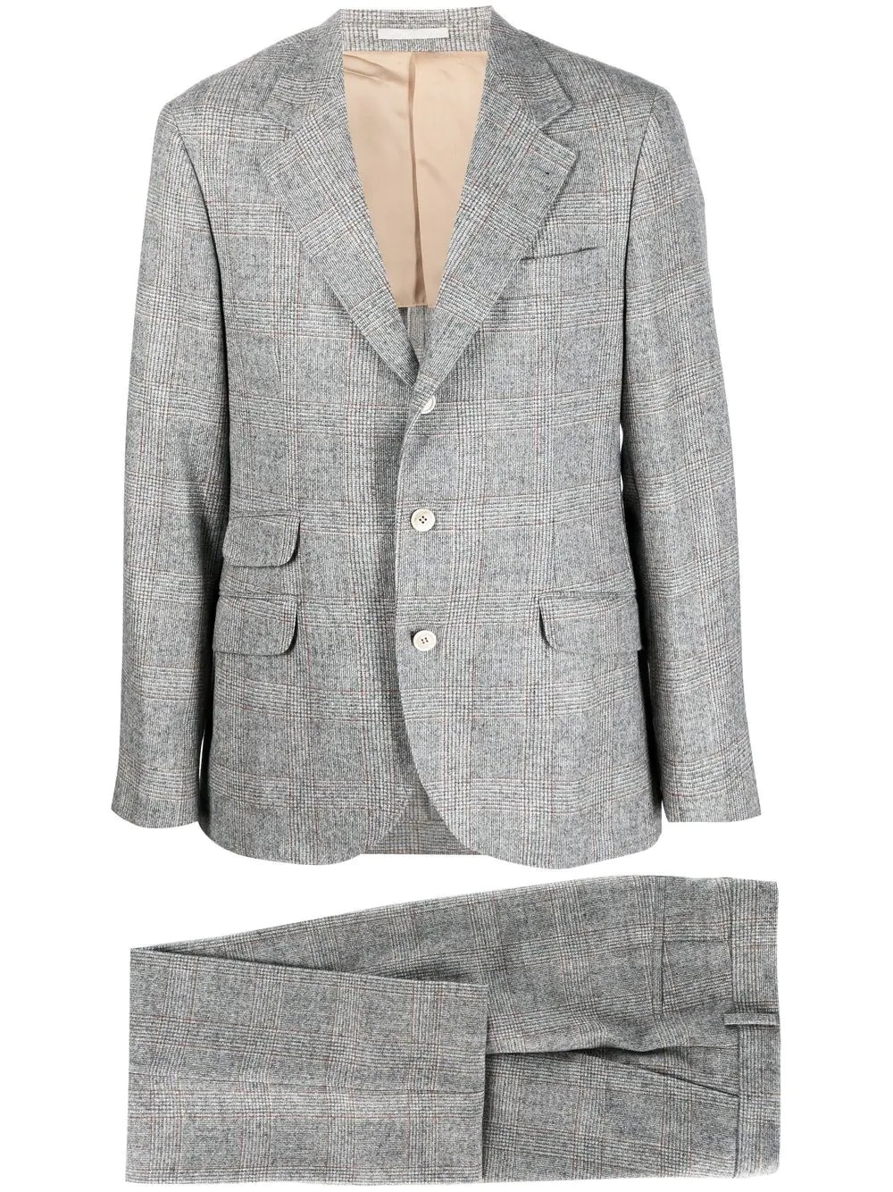 houndstooth-pattern single-breasted blazer - 1