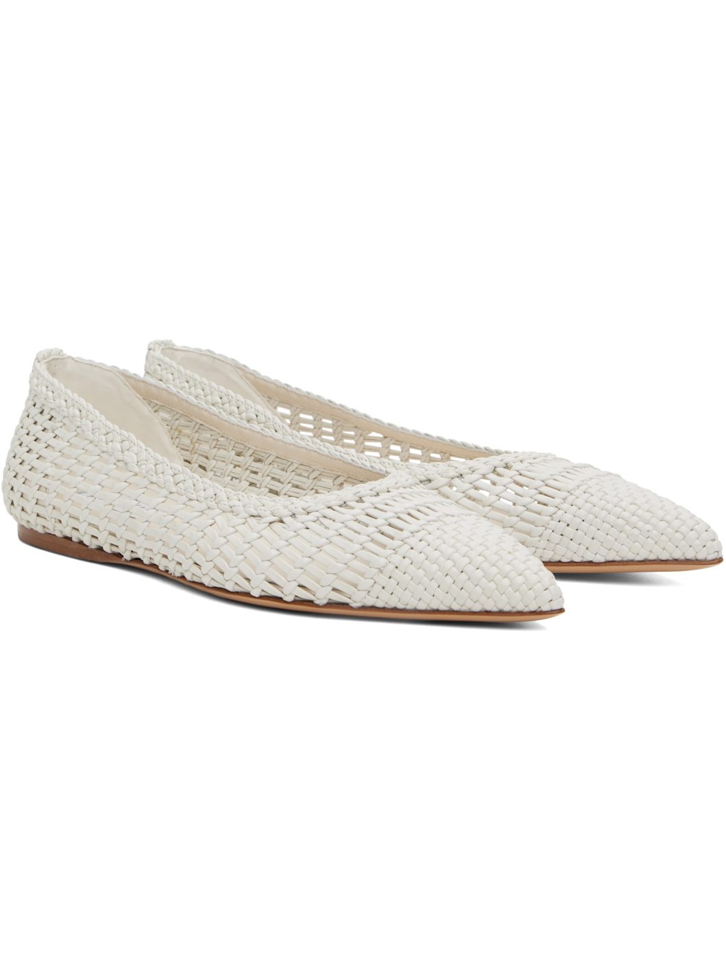Off-White Aurora Braided Ballerina Flats - 4