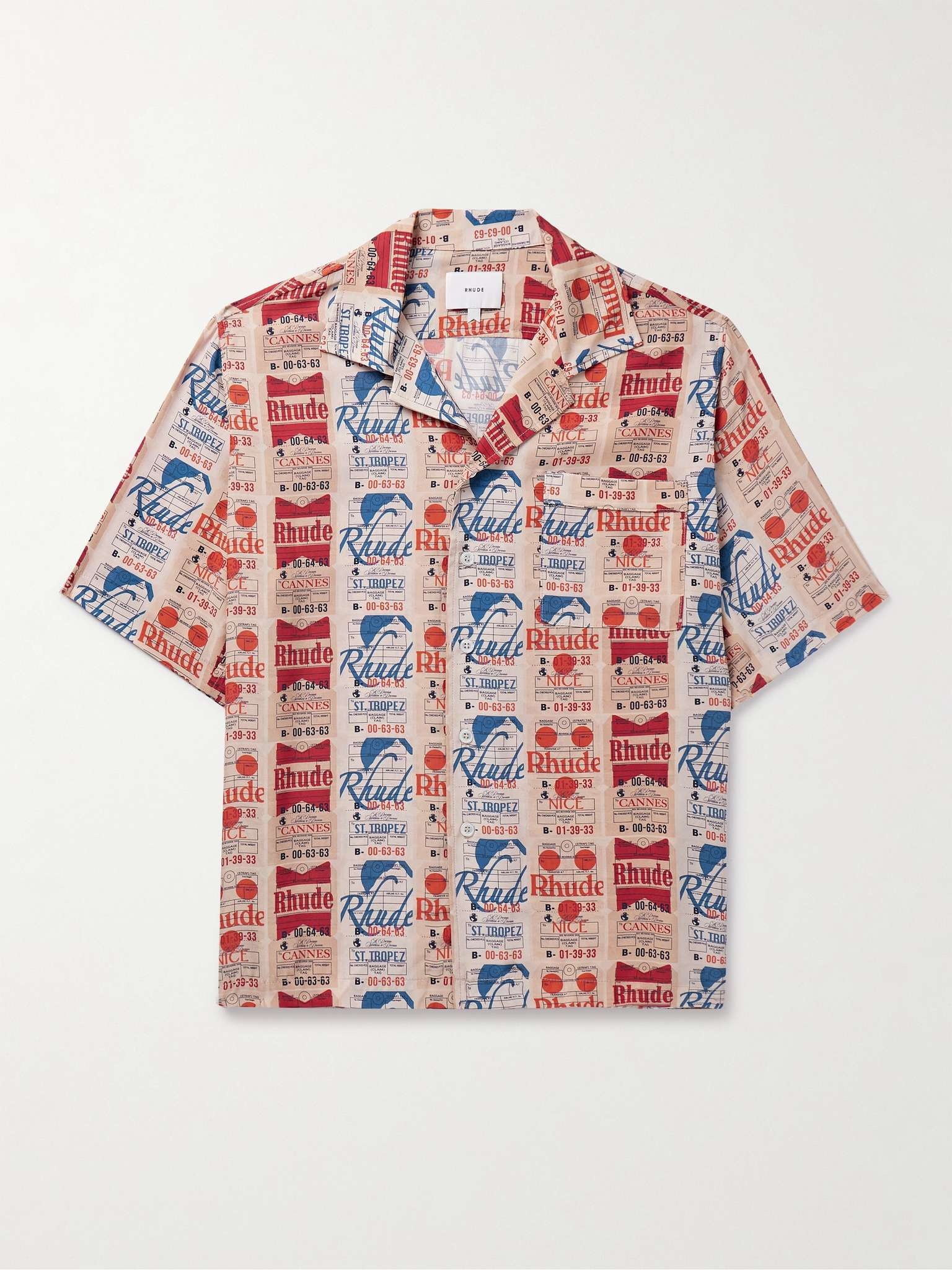 Voyage Camp-Collar Printed Silk-Twill Shirt - 1