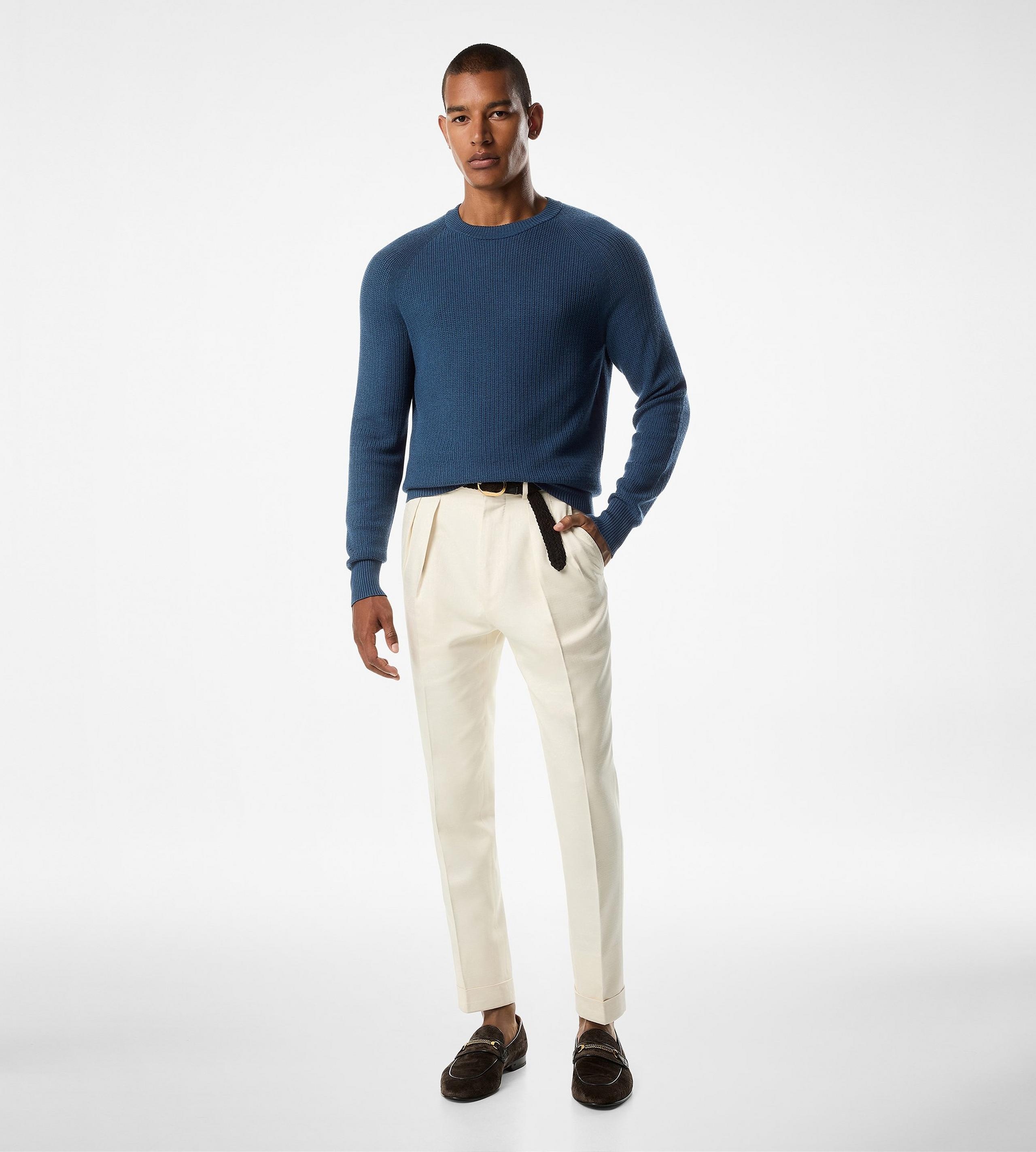 TEXTURED STITCH CREWNECK - 2