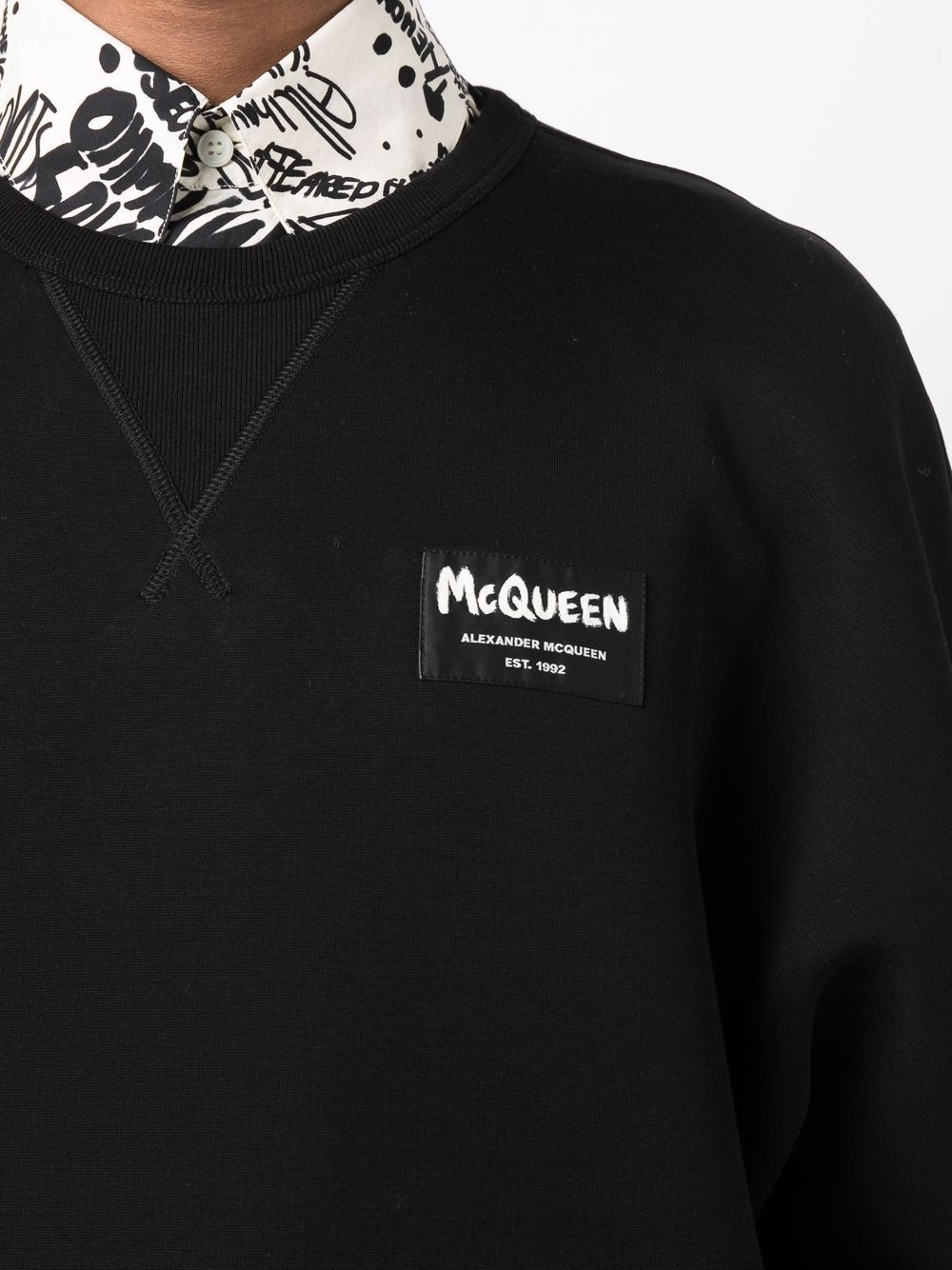 logo-patch sweatshirt - 9