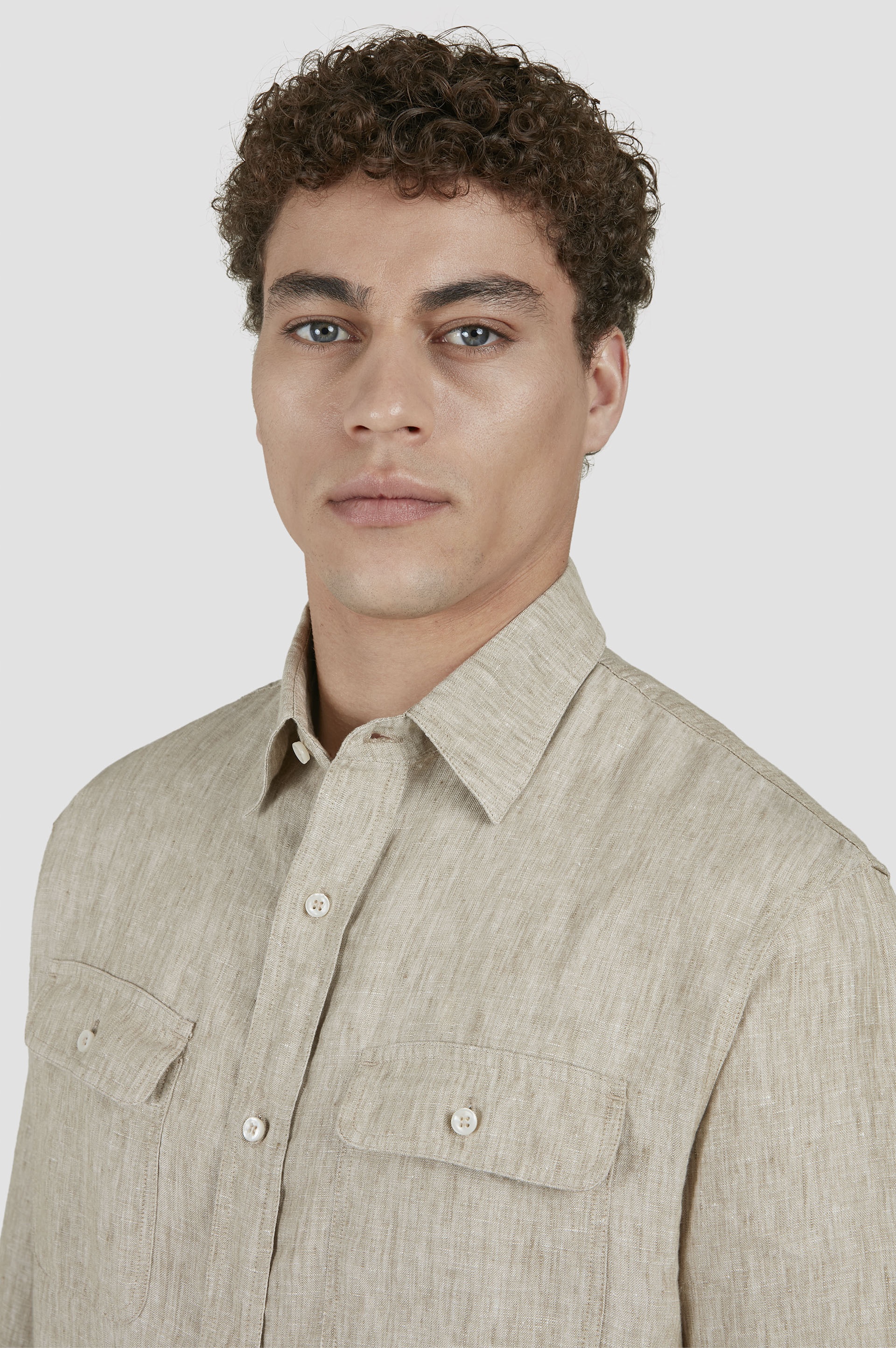 LINEN OVERSHIRT - 4
