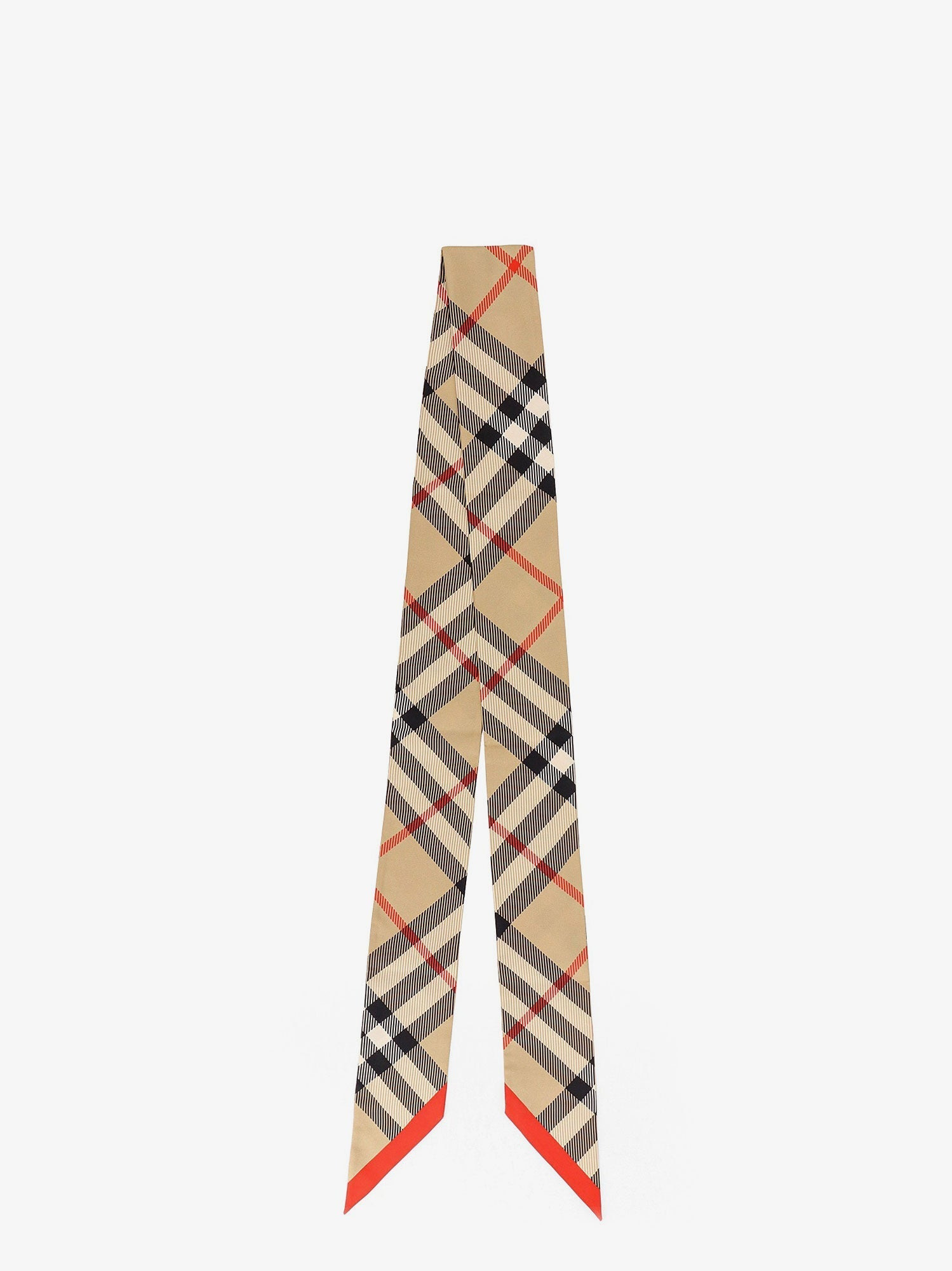 Burberry Women Silk Bandeau With Burberry Check Motif - 1