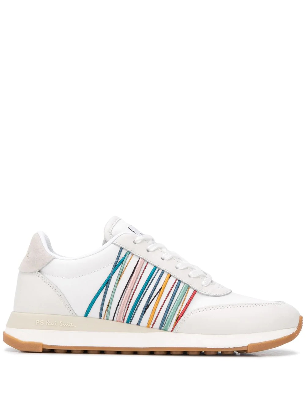 embroidered stripes sneakers  - 1