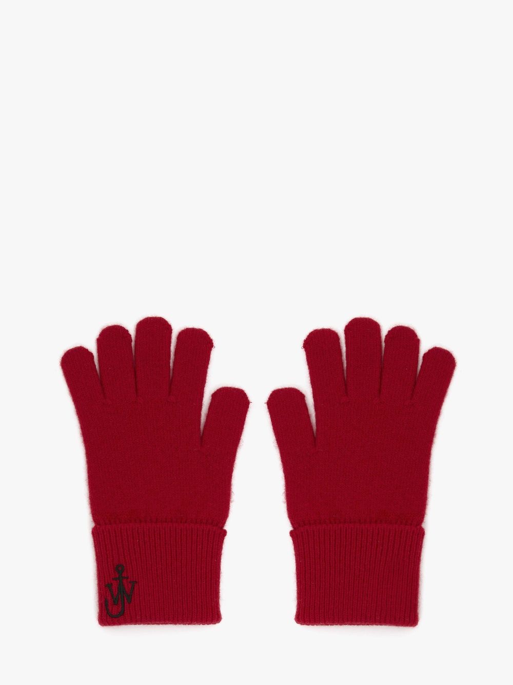 WOOL GLOVES WITH ANCHOR LOGO - 1