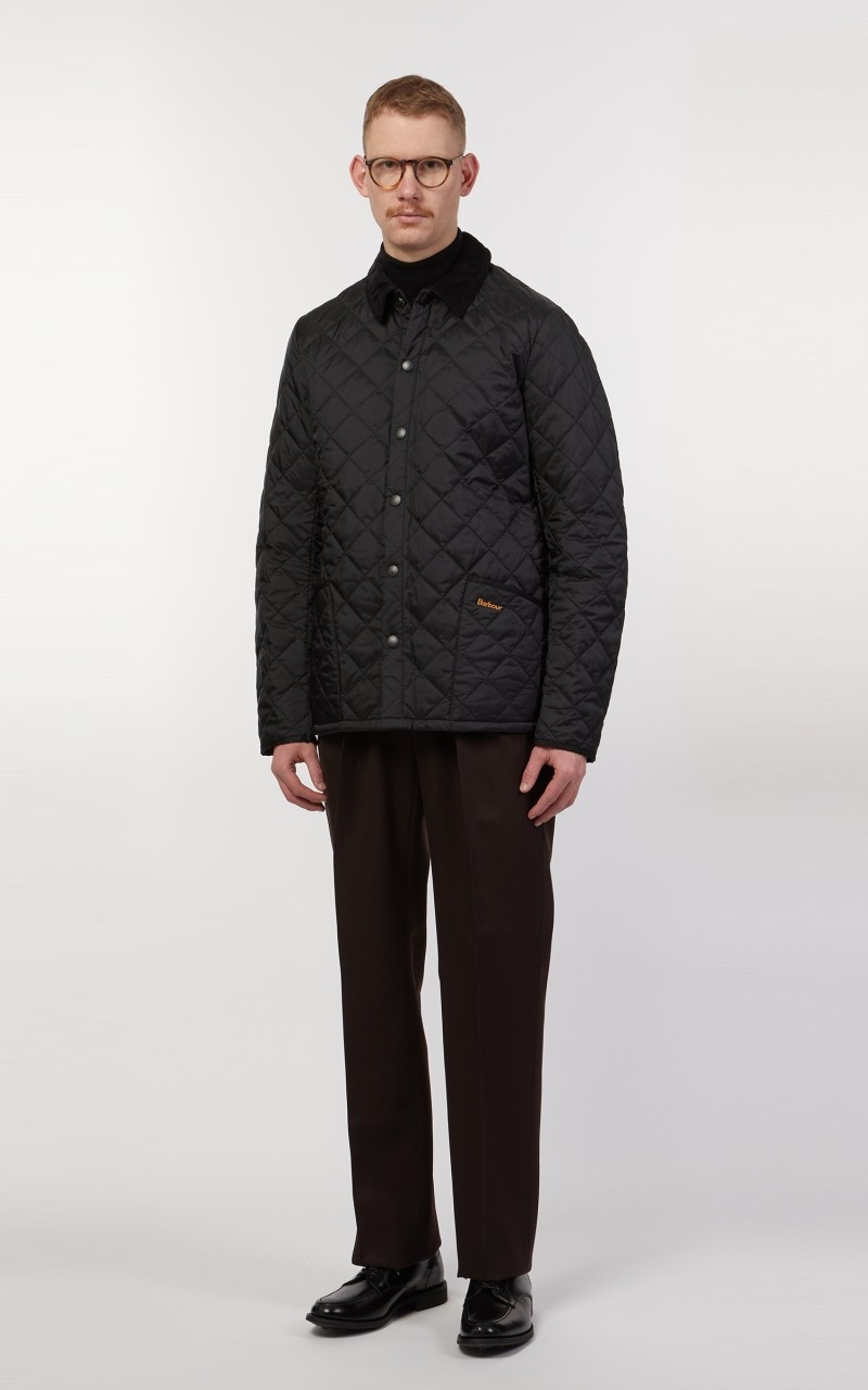 QUILTED JACKET HERITAGE LIDDESDALE BLACK - 3