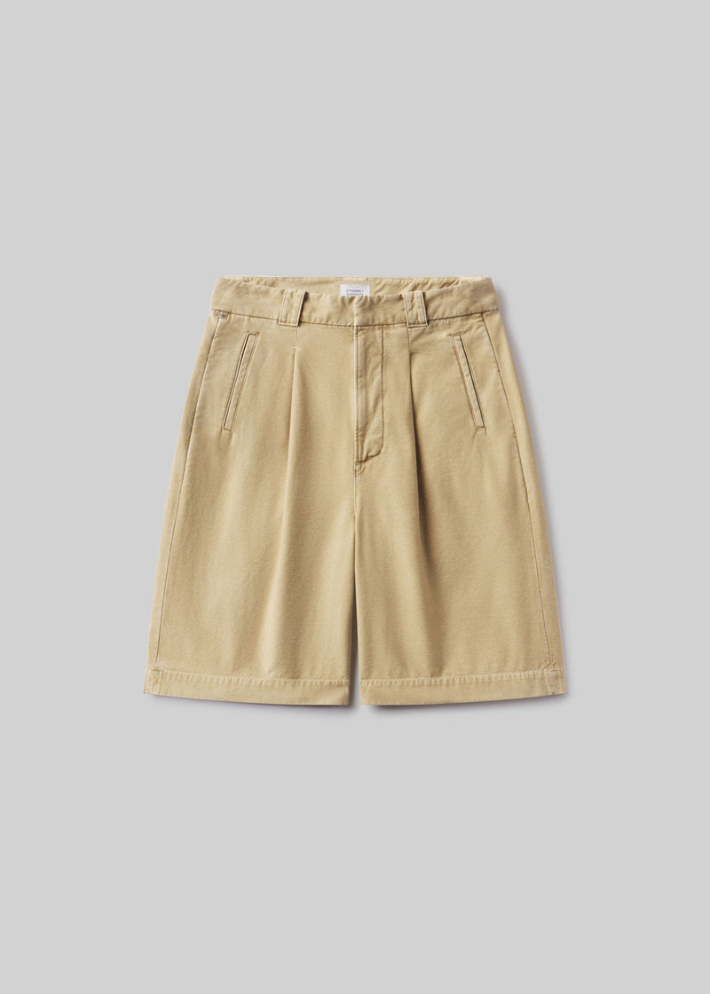 Cara Pleated Short In Gobi 1