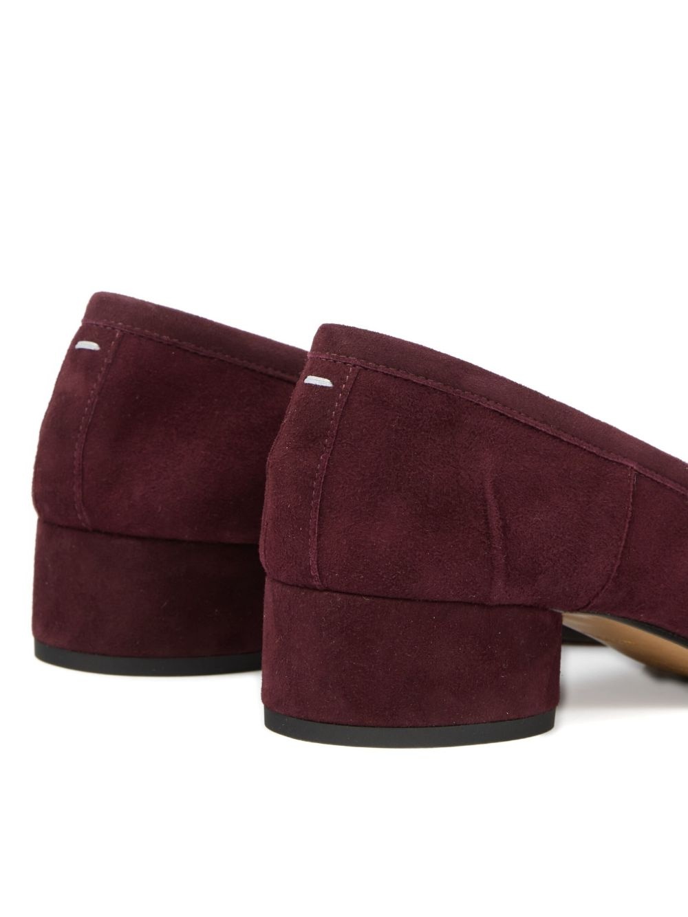 Tabi block-heel suede pumps - 4