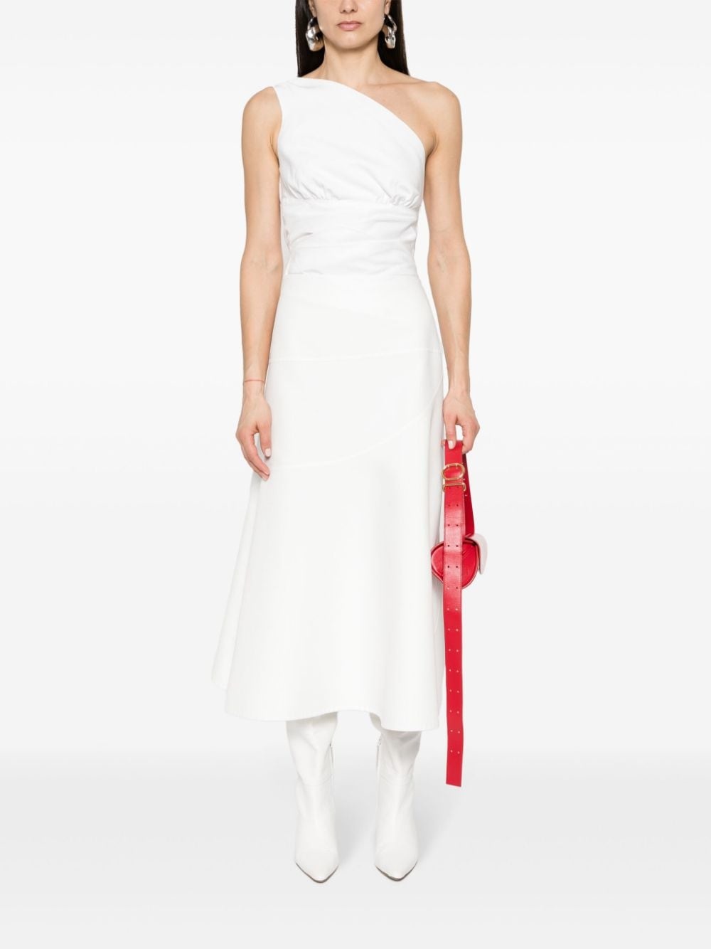 asymmetric midi skirt - 2