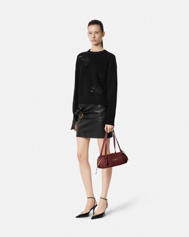 VERSACE Leather Mini Skirt outlook