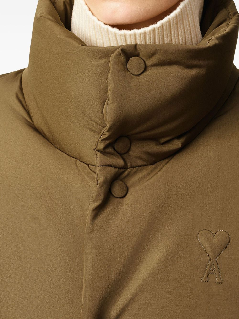 embossed-logo puffer jacket - 6