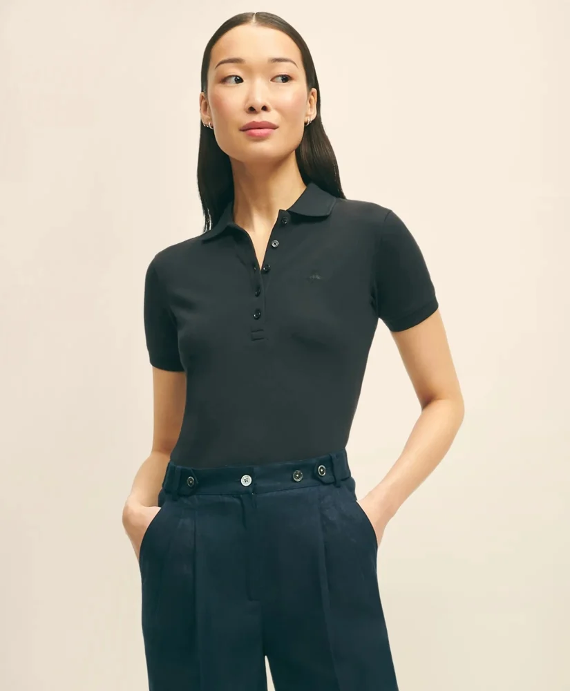 Supima® Cotton Pique Polo Shirt - 1