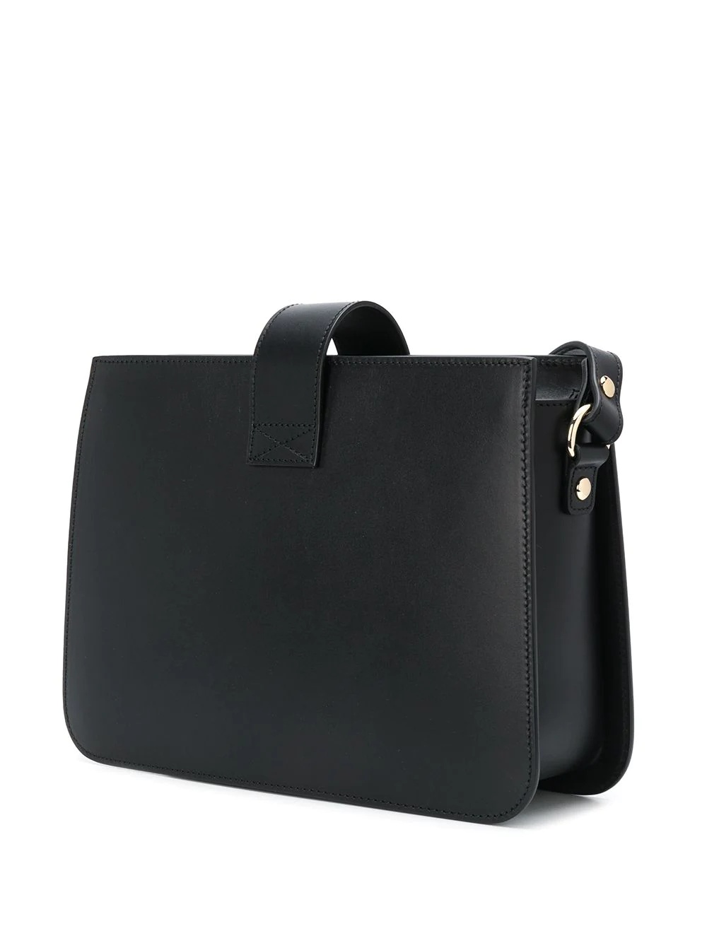 trapezoid pocket detail shoulder bag - 3