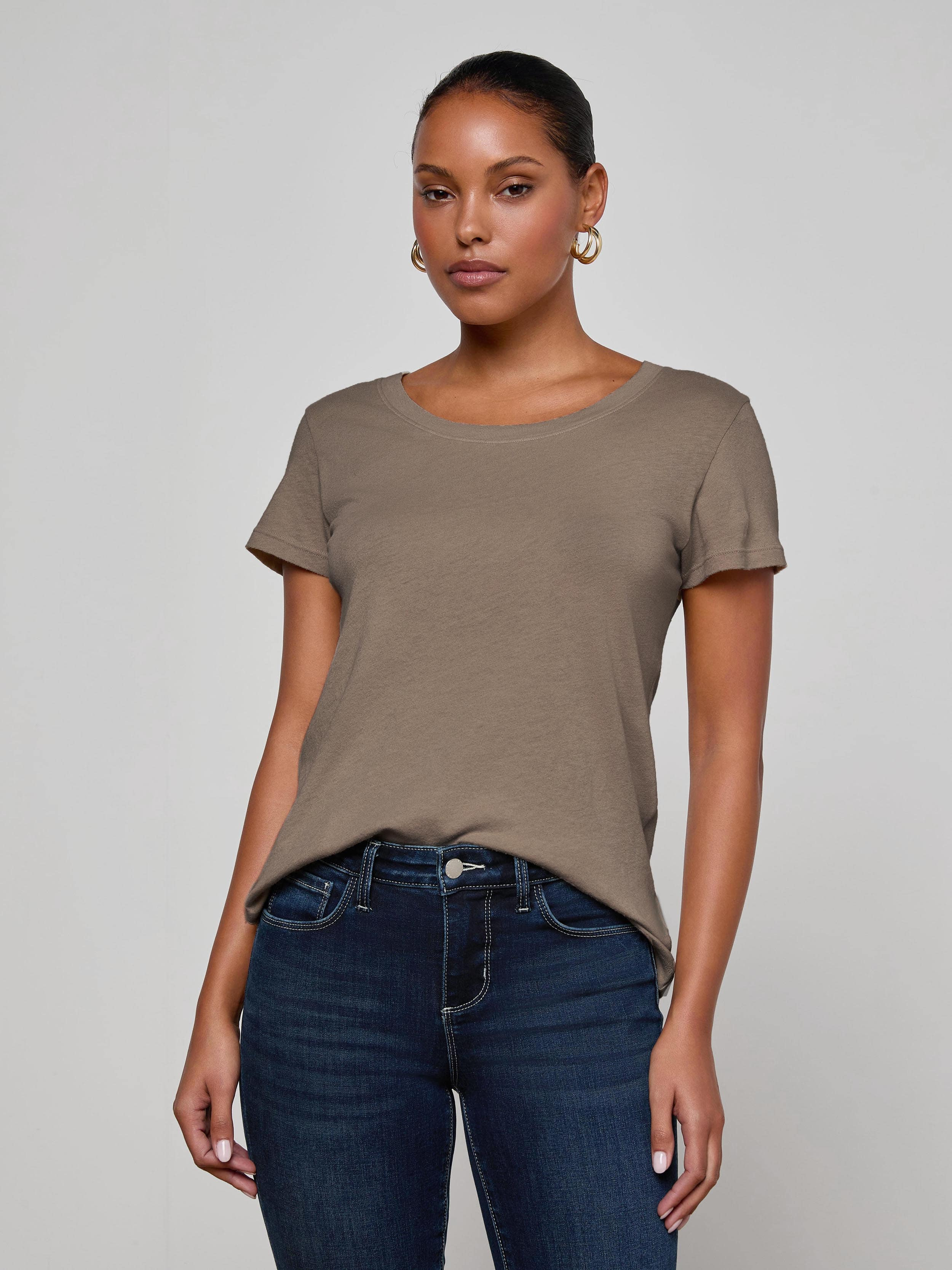 Cory Cotton Scoopneck Tee - 3