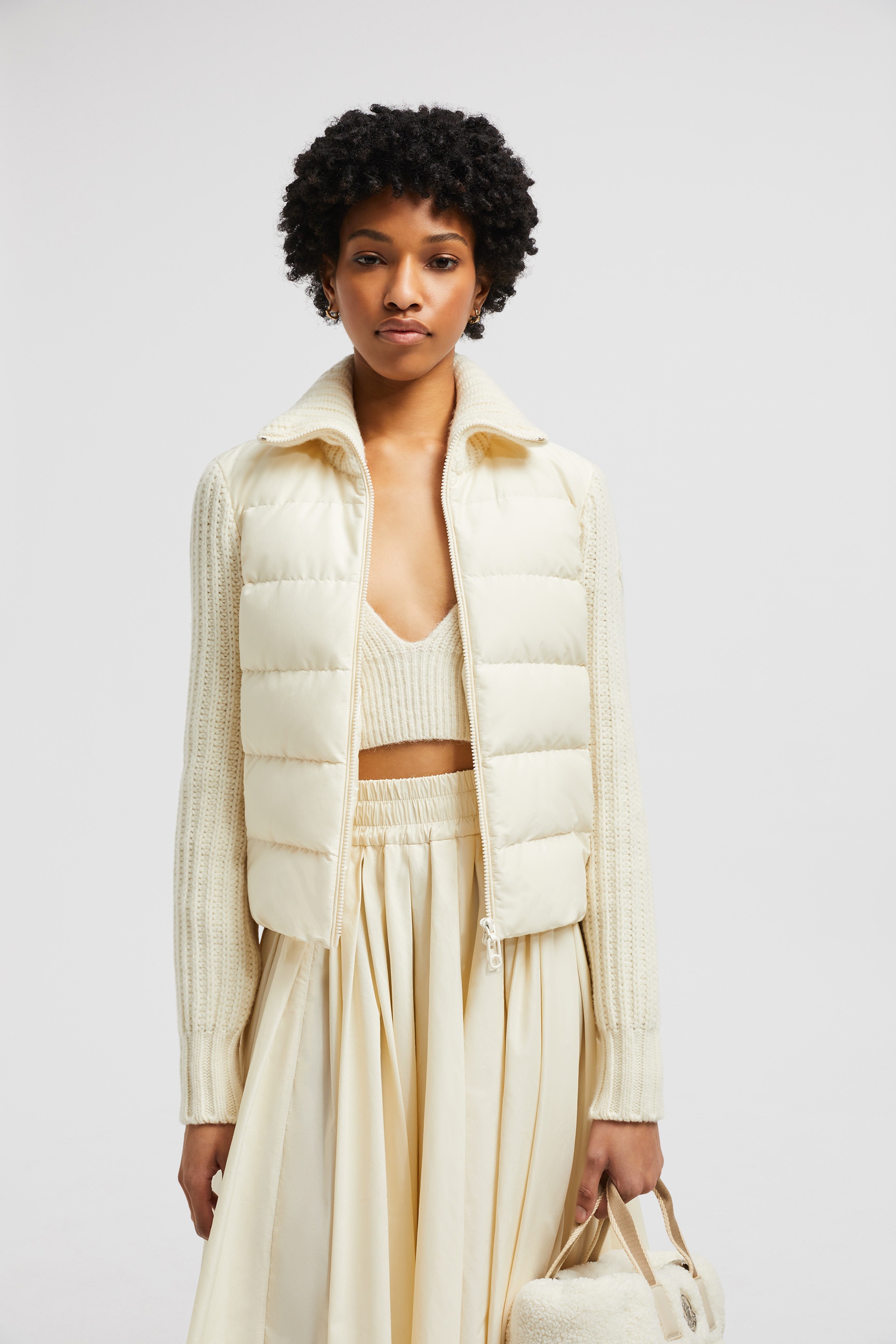 Padded Wool & Cashmere Zip-Up Cardigan - 2