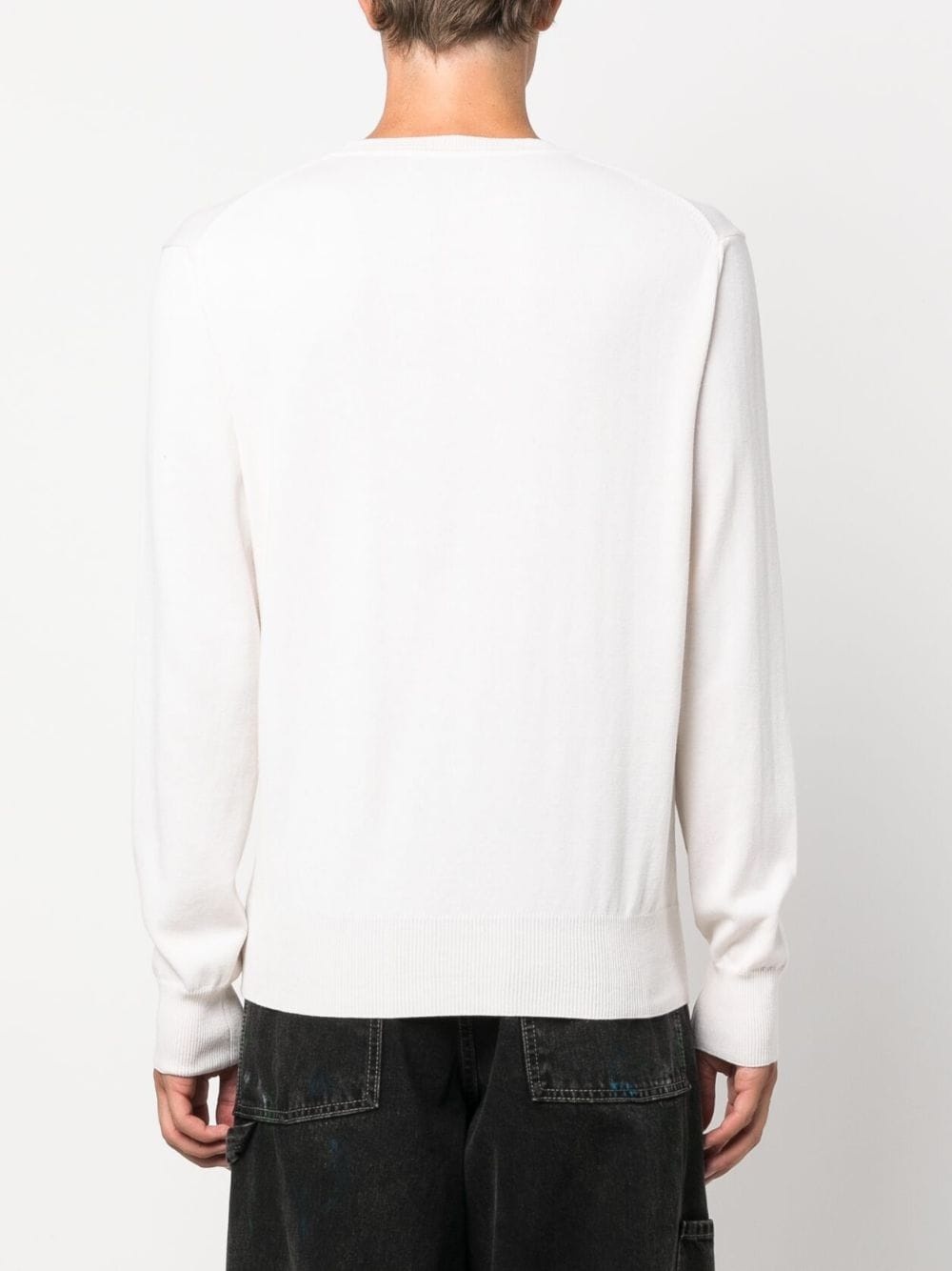 Orb-embroidery crew-neck jumper - 4