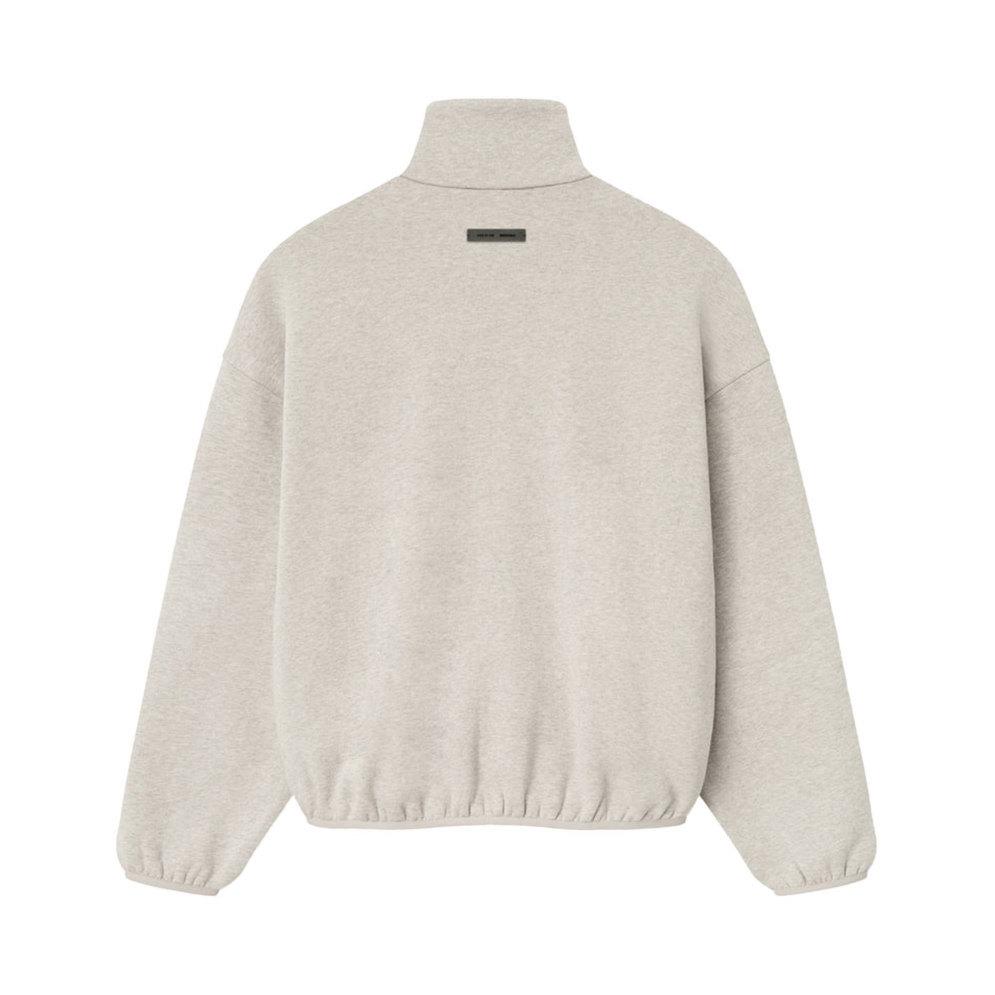 Fear of God Essentials Modern Fleece Track Jacket With Piping 'Heather Stone/Cloud White' - 2